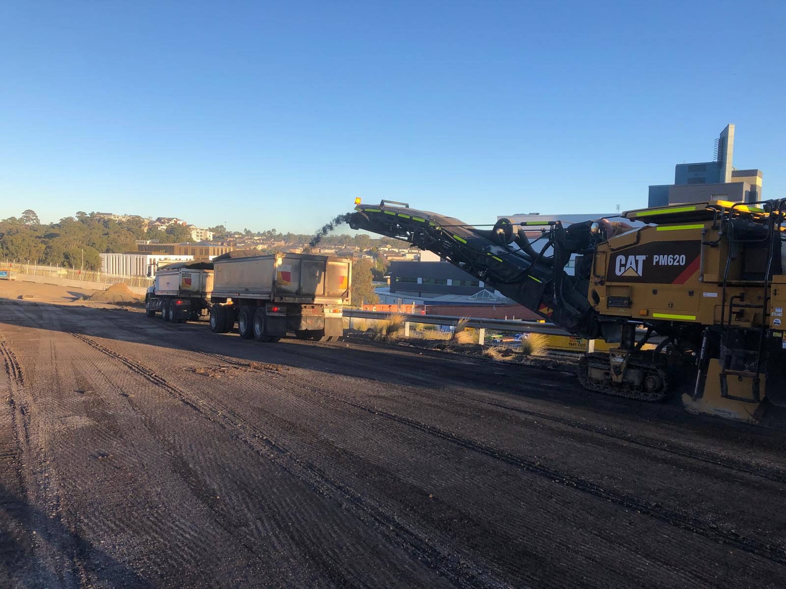 Tipper truck on a quarry weighbridge